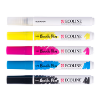 ROYAL TALENS Ecoline set carioci tip pensulă acuarelă PRIMARY 5 culori