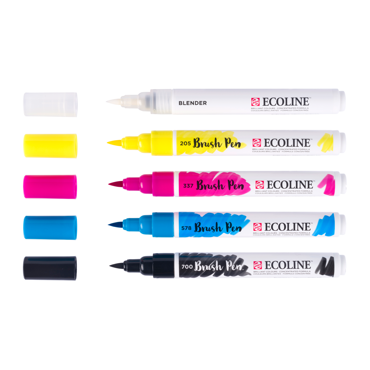 ROYAL TALENS Ecoline set carioci tip pensulă acuarelă PRIMARY 5 culori