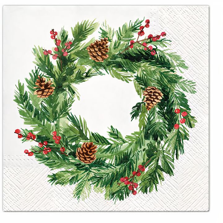 șervețele pentru decoupage coronița de advent cu conuri 1 buc 1