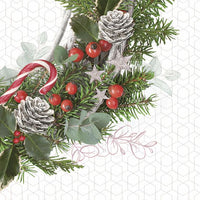 șervețele pentru decoupage coronița de advent cu conuri 1 buc