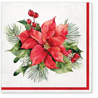 șervețele pentru decoupage decorațiune cu craciunița 1 buc