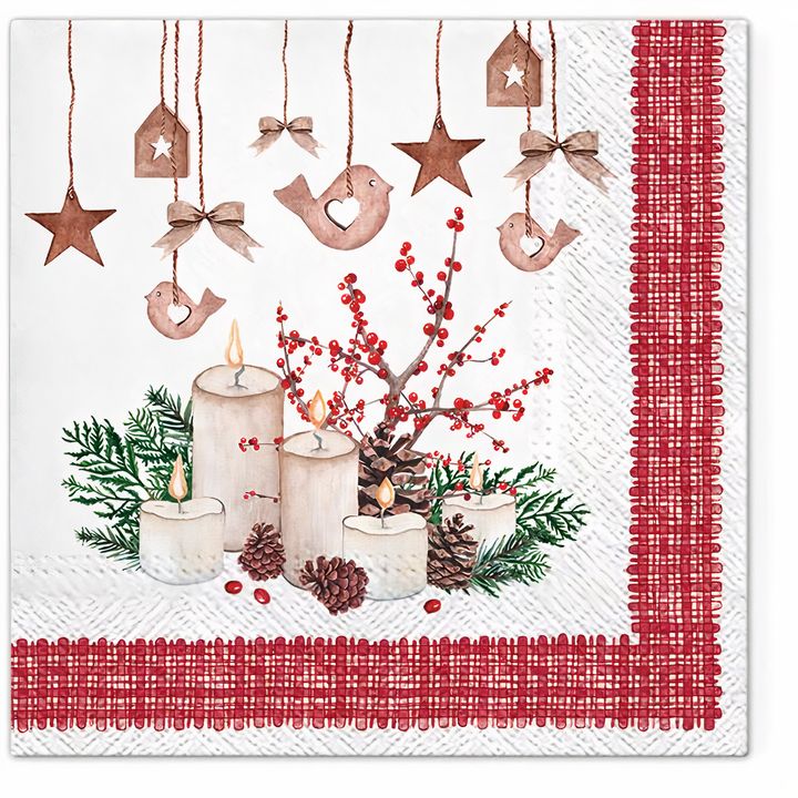 șervețele pentru decoupage lumanari de advent 1 buc