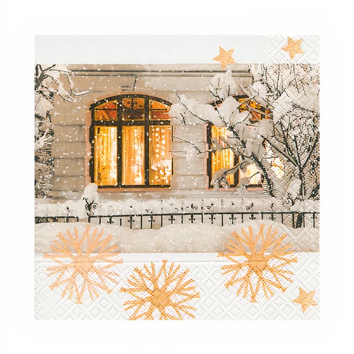 șervețele pentru decoupage luminițe de craciun 1 buc