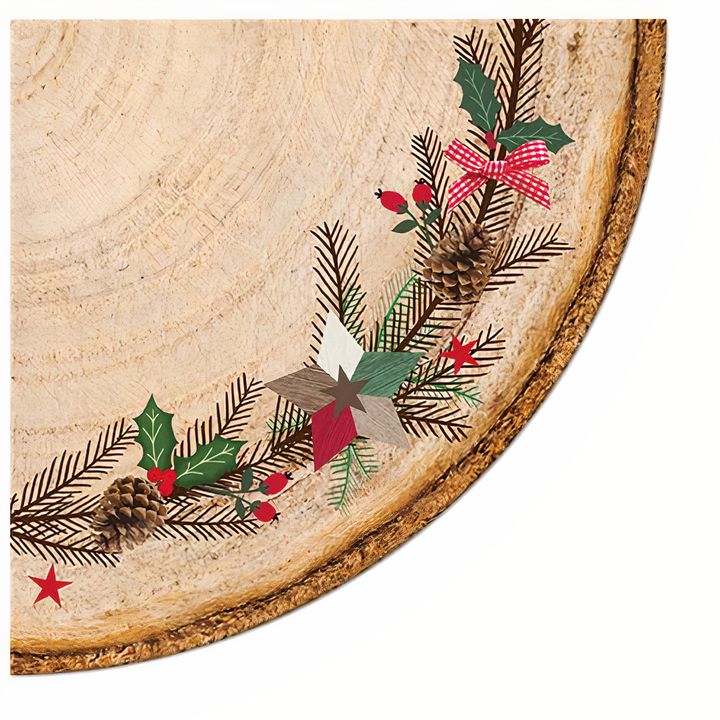 șervețele rotunde pentru decoupage coronița de craciun 1 buc