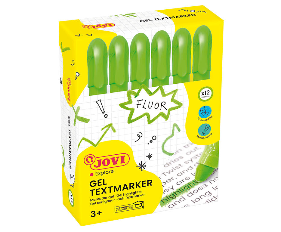 Evidențiator cu gel JOVI – verde