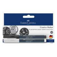 faber castell marker creativ alb negru ro fbc160795