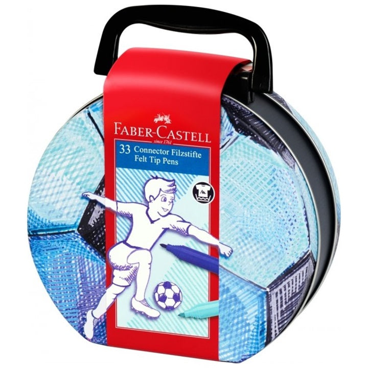 faber castell markere cu clema servieta de fotbal 33 buc ro fbc155538