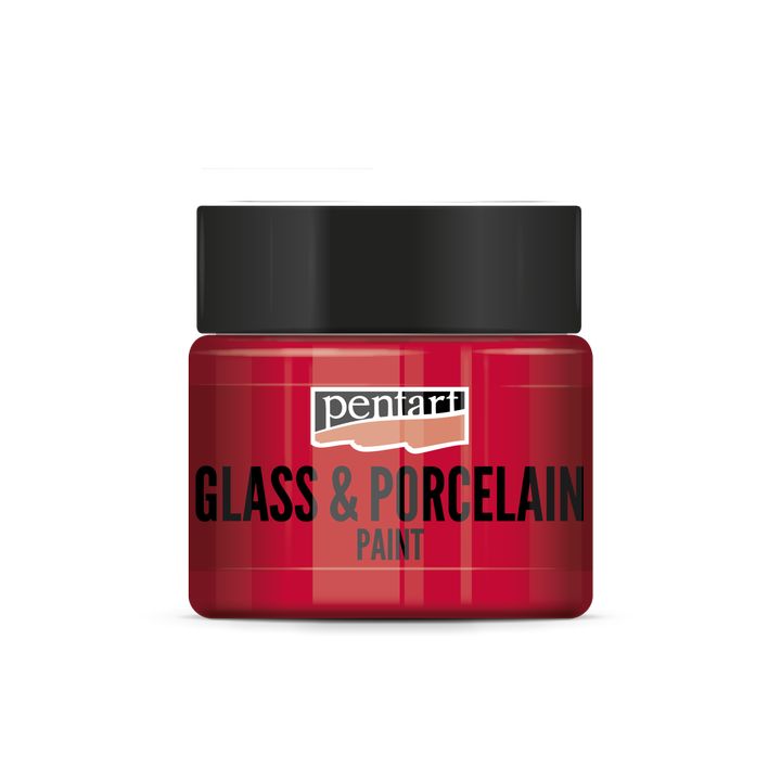 Culori pentru sticlă și porțelan PENTART - 30 ml – red
