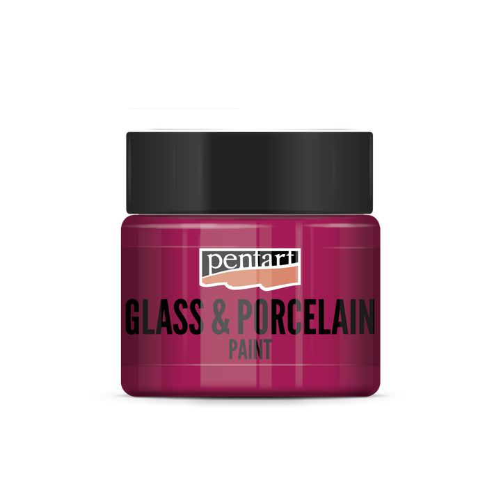 Culori pentru sticlă și porțelan PENTART - 30 ml – magenta