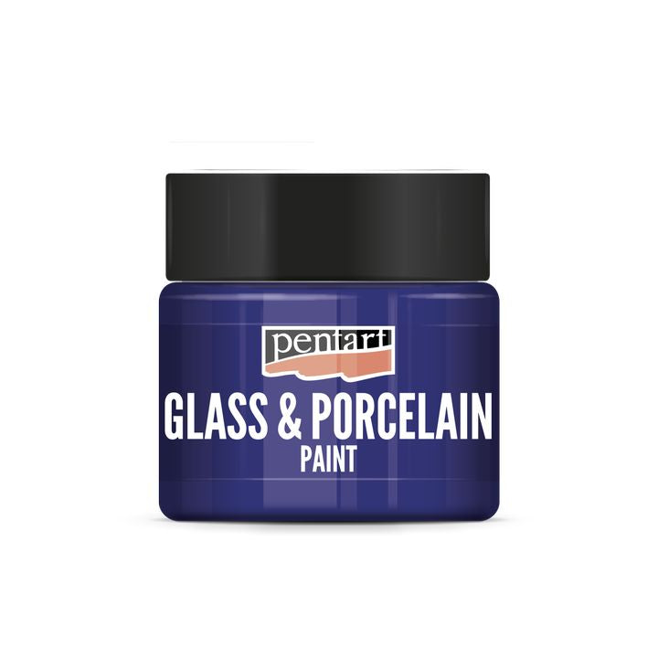 Culori pentru sticlă și porțelan PENTART - 30 ml – blue