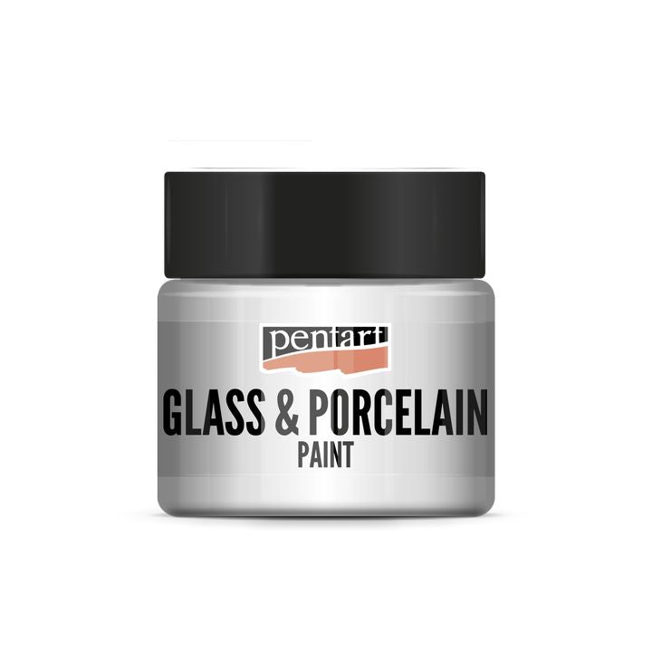 Culori pentru sticlă și porțelan PENTART - 30 ml – white