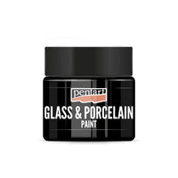 Culori pentru sticlă și porțelan PENTART - 30 ml – black