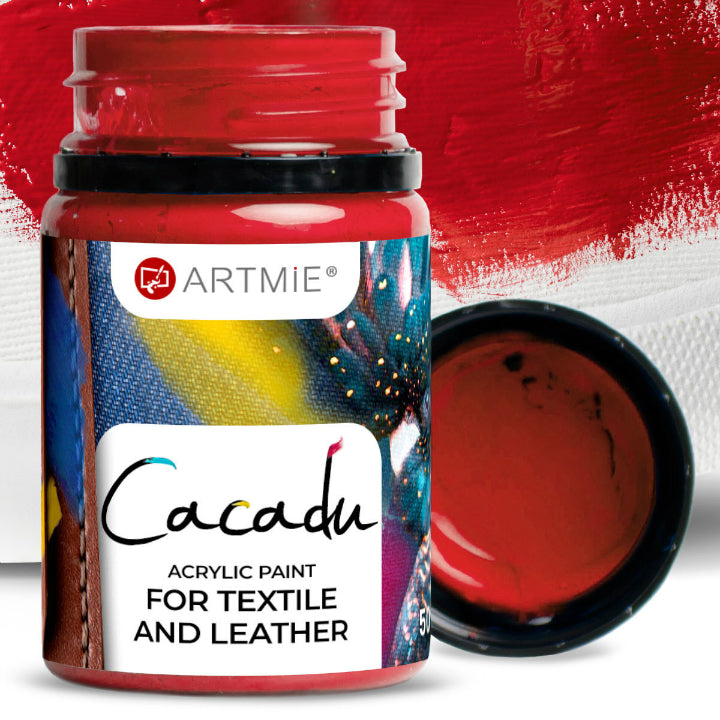Vopsele pentru textile și piele ARTMIE CACADU 50 ml – 10 roșu
