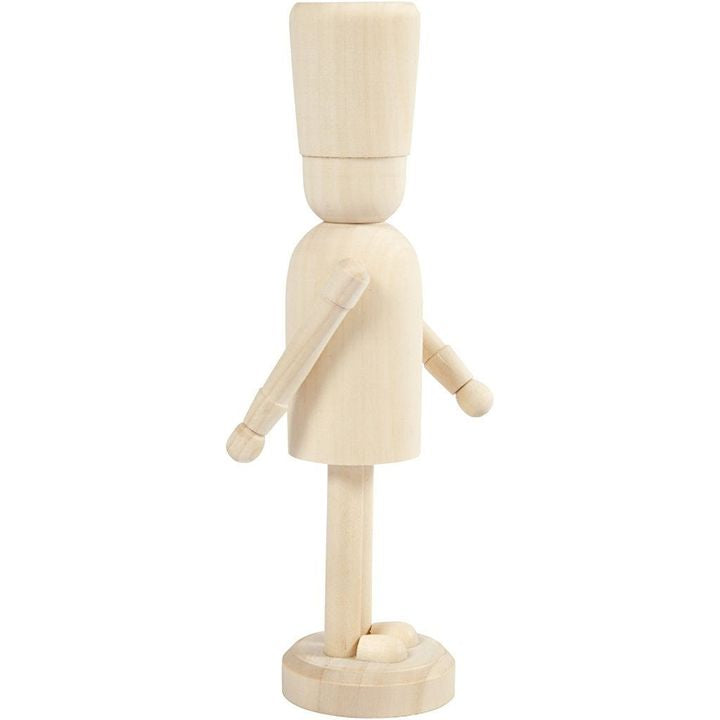 figurina din lemn pentru decorare spargator de nuci 18 cm