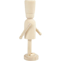 figurina din lemn pentru decorare spargator de nuci 18 cm