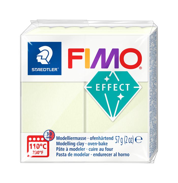 FIMO Efect Argilă polimerică 57g - Lumină fluorescentă de noapte