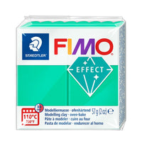 FIMO Efect Argilă polimerică 57g - Verde transparent