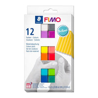 fimo set argila polimerica moale culori stralucitoare 12x25g ro rsk8023c122