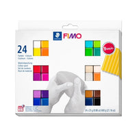 fimo soft polymer clay set culori de baza 24x25g ro rsk8023c241