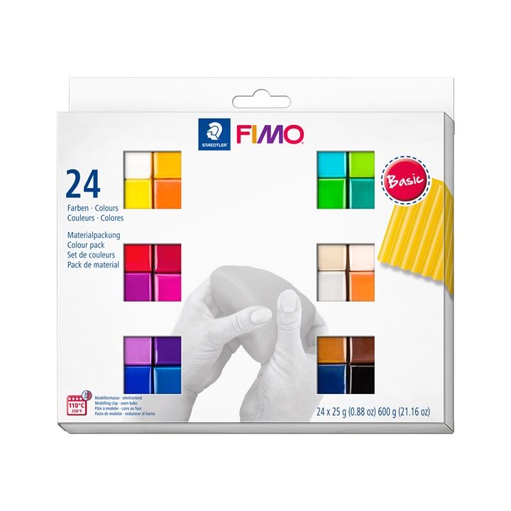 fimo soft polymer clay set culori de baza 24x25g ro rsk8023c241