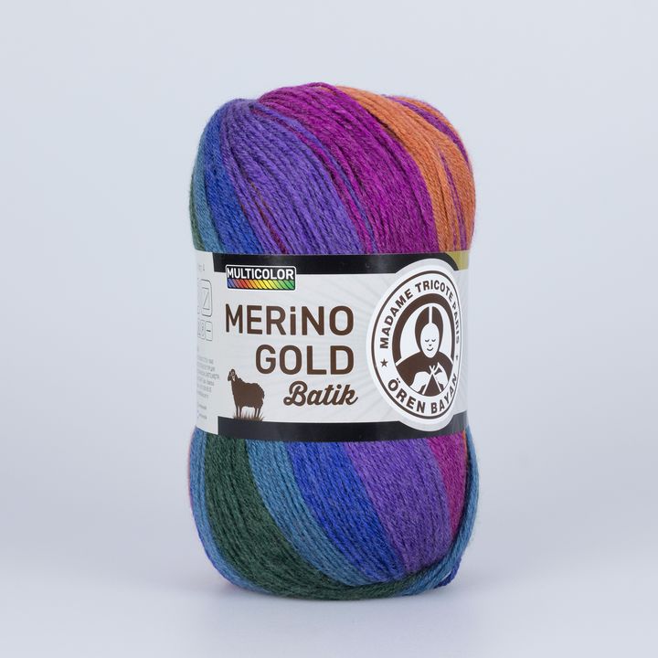 fire pentru tricotat madame tricote paris merino gold batik 100 g ro hbmmerino gold batik