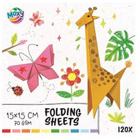 foaie pliabila colorata 15 15 cm 120 coli 70 gsm ro rms110006