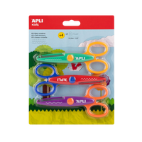 Foarfecă creativă APLI 13,5 cm, vârf rotunjit, simetrică – set, 3 buc.