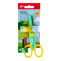 Foarfecă creativă APLI 13,5 cm, vârf rotunjit, simetrică – valuri