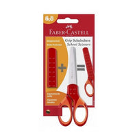 foarfeca faber castell grip rosu ro fbc181550
