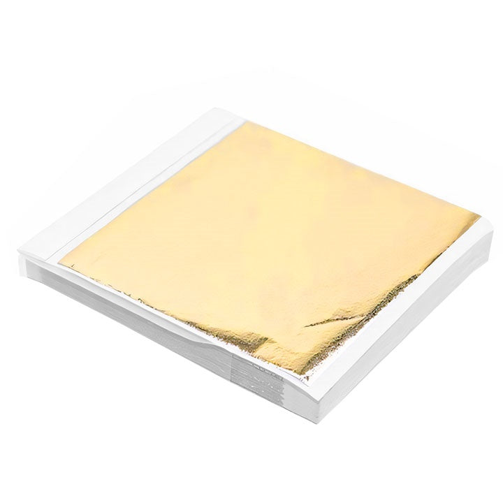 foita de aur metalica aurie pentru aurire 14 x 13 cm 100 coli ro calleafgold