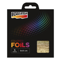 folie colorata pentart 5 foi 9 x 9 cm ro pnt401