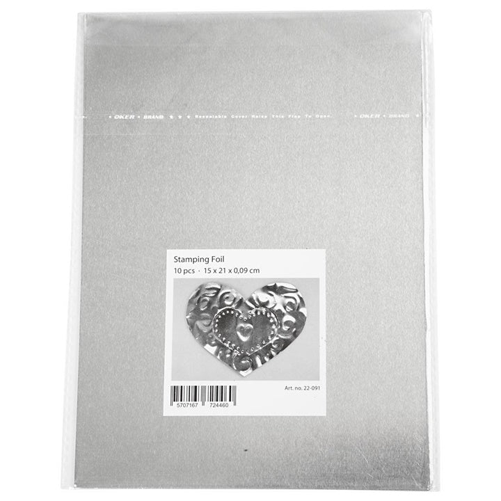 folie de aluminiu pentru embossing 10 bucati ro cch22091