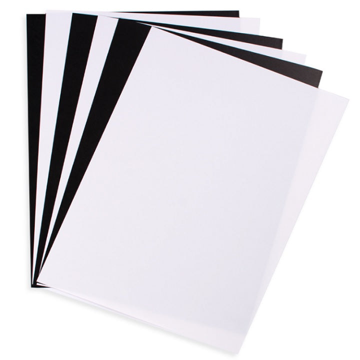 folie pentru laminare din plastic alb negru 6 buc ro dpcshri 003