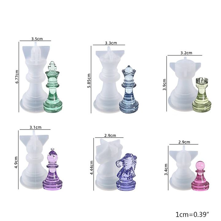 forma silicon pentru turnare piese sah set de 6 piese ro aatxc241086