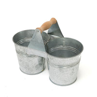 galeata din metal dubla 22x11 cm ro hbblat2001