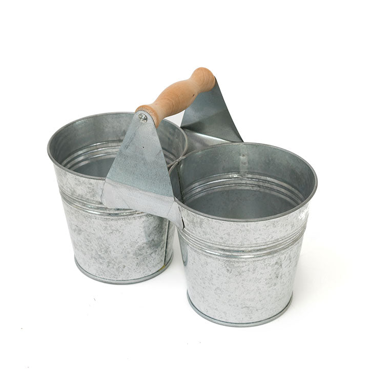 galeata din metal dubla 22x11 cm ro hbblat2001