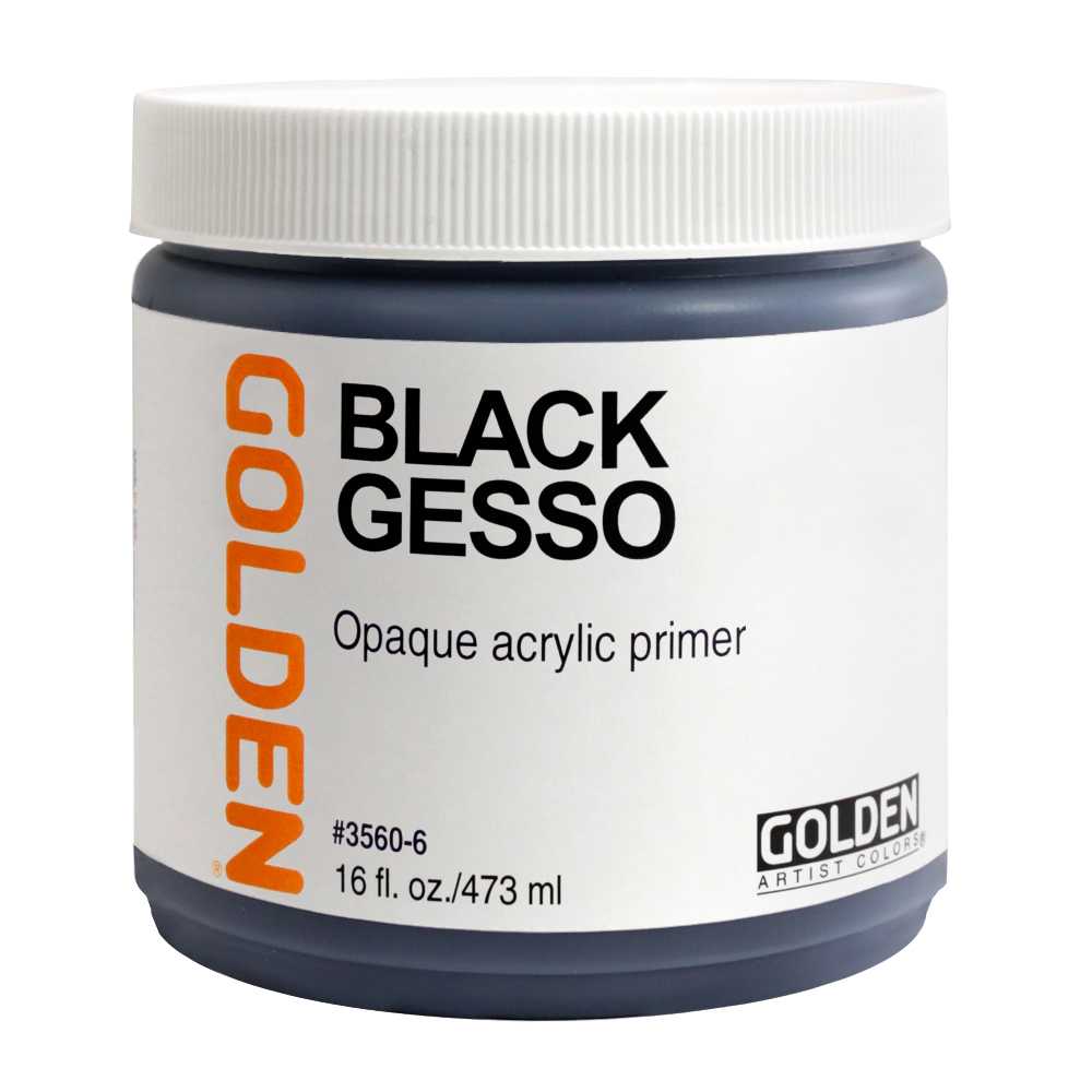 Gesso acrilic negru GOLDEN Black Gesso