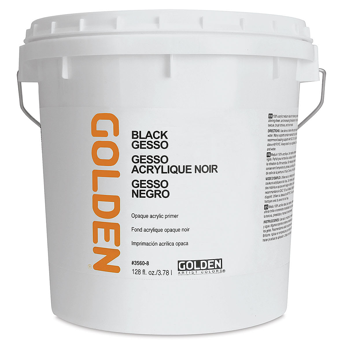 Gesso acrilic negru GOLDEN Black Gesso