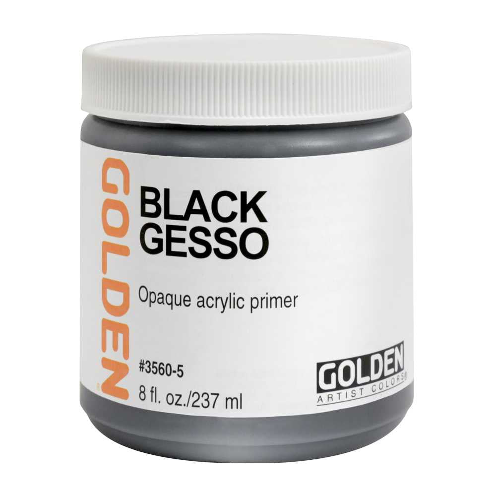 Gesso acrilic negru GOLDEN Black Gesso