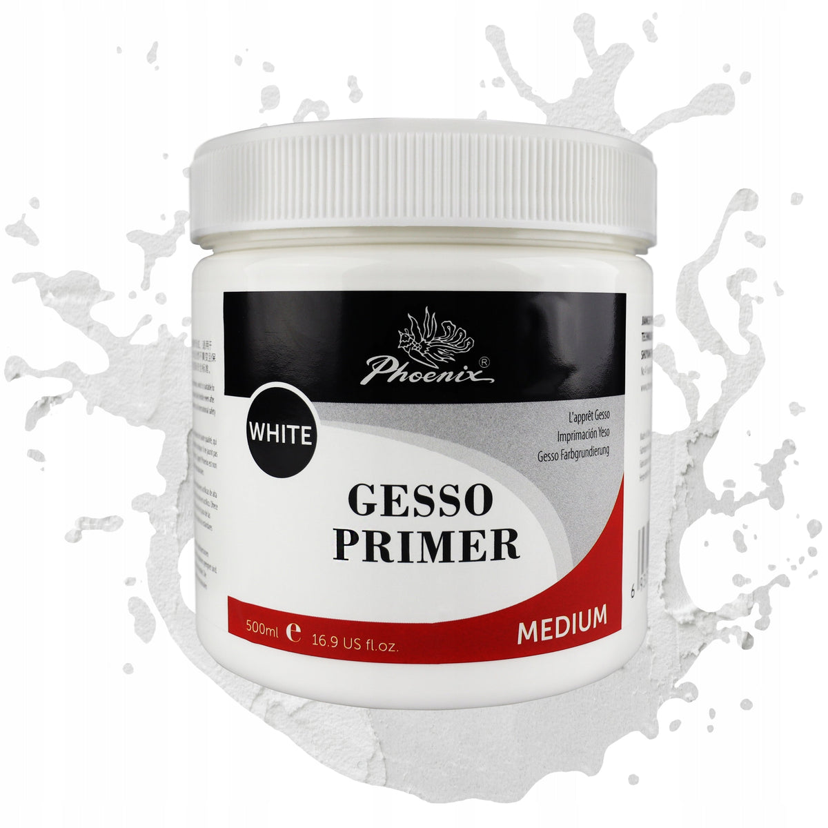 Gesso acrilic Phoenix, alb, 500 ml