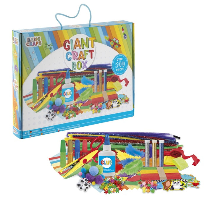 giant craft box creative set 500 piese albastru ro rms100090