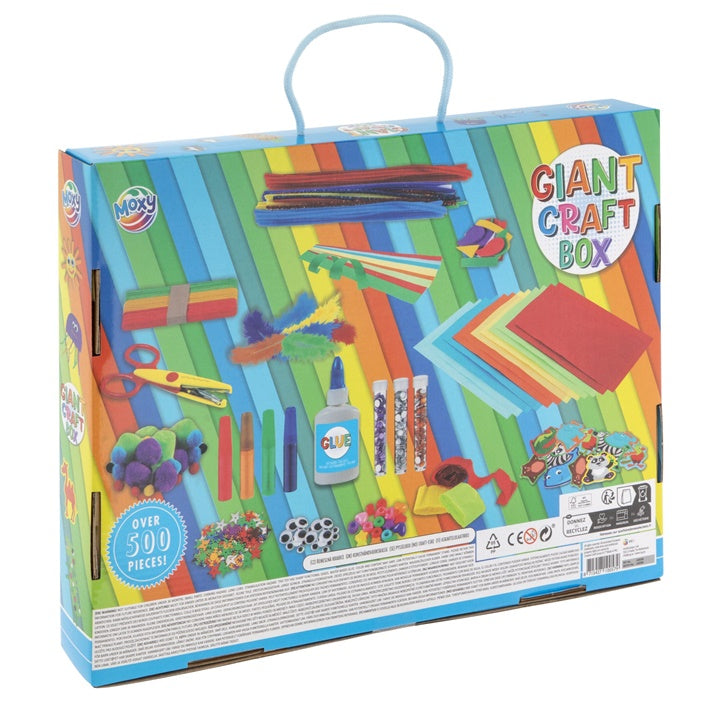 giant craft box creative set 500 piese albastru ro rms100090
