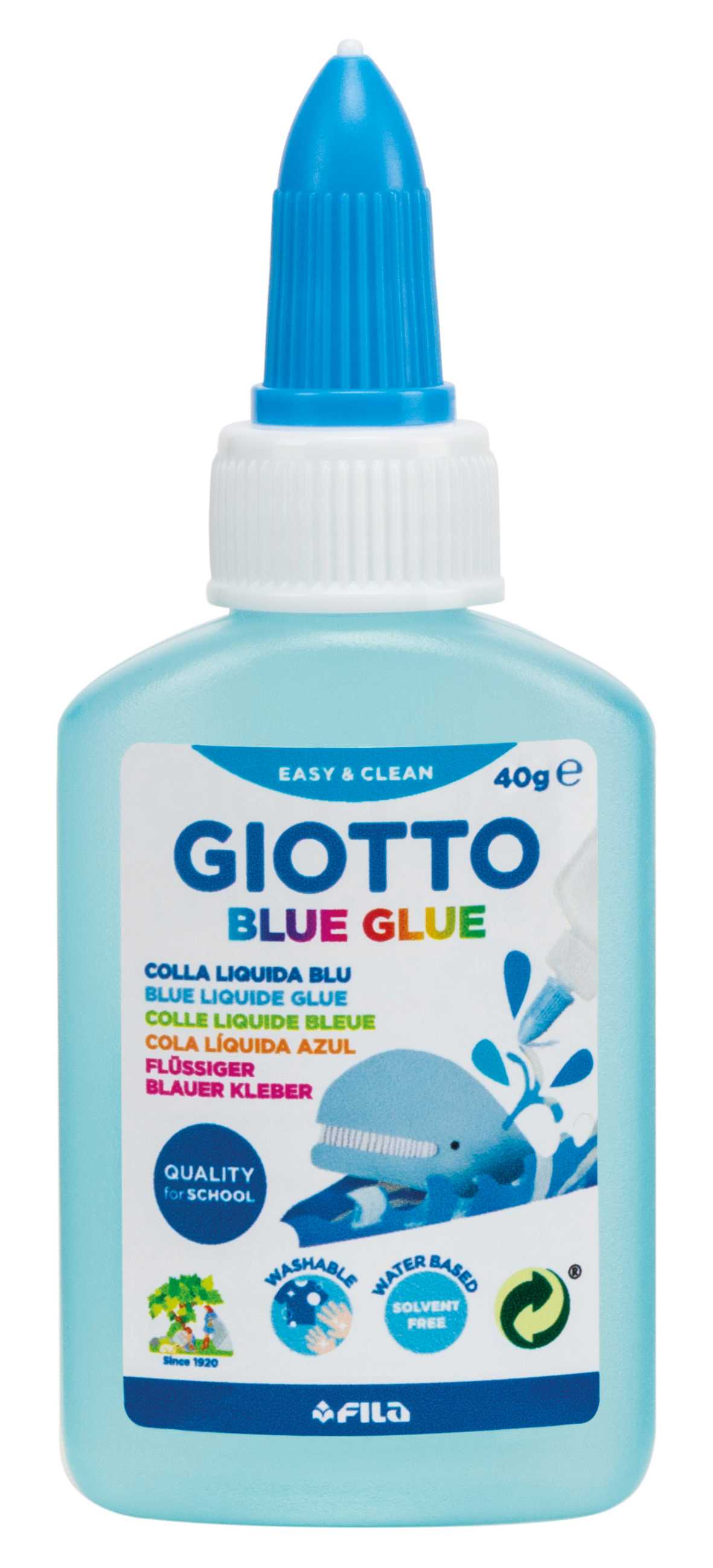 Adeziv lichid albastru GIOTTO Blue Glue cu vârf de precizie 40 ml