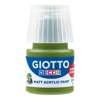 Culoare acrilică mată Giotto Decor 25 ml – verde măsliniu