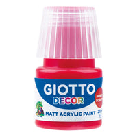 Culoare acrilică mată Giotto Decor 25 ml – roșu stacojiu