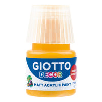 Culoare acrilică mată Giotto Decor 25 ml – galben închis