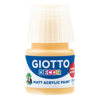 Culoare acrilică mată Giotto Decor 25 ml – galben auriu