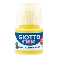 Culoare acrilică mată Giotto Decor 25 ml – galben
