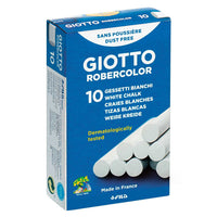 Cretă albă fără praf GIOTTO Robercolor 10 buc