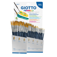 GIOTTO Taklon pensule școlare Seria 500 mix display 84 buc